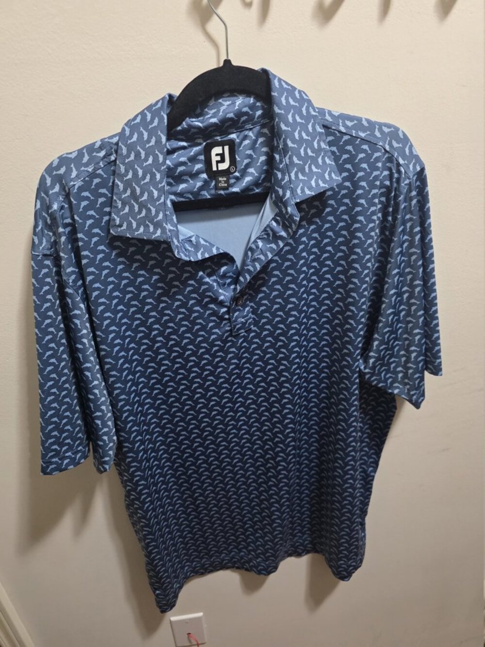 FootJoy Men's Blue Polo Shirt Size L